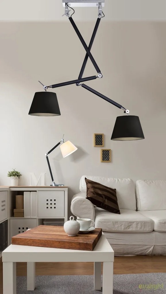 Lustra directionabila design modern ZYTA 2 S neagra