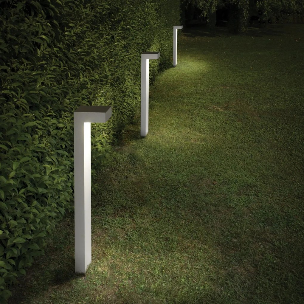 Stalp de iluminat exterior IP44 SIRIO PT2 H60 GRIGIO