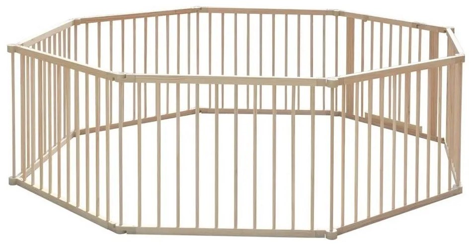 2Kids Toys - Tarc de joacă din lemn pentru copii XXL, 210 x 210 cm, bej