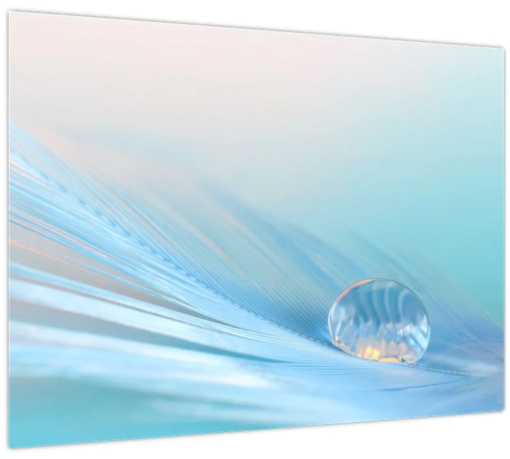 Tablou - Picătură albastră (70x50 cm)