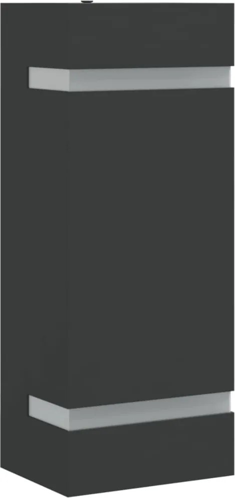 vidaXL Lampă exterioară de perete, negru, oțel inoxidabil