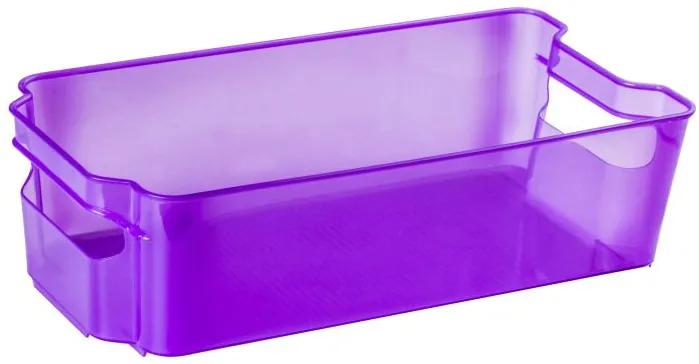 Cutie depozitare tip sertar pentru frigider, violet transparent, Nati