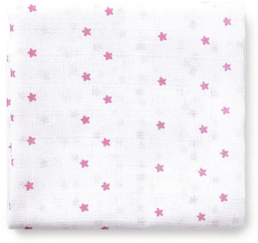 Set 3 museline 80 x 80 cm model panda - alb si roz Inter Baby