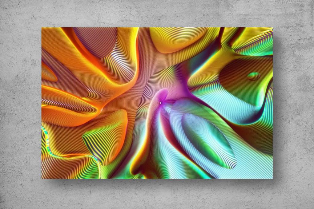Tapet Premium Canvas - Linii culori si forme abstract