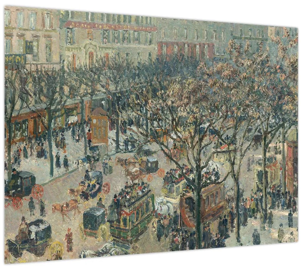 Tablou - Camille Pissarro, Boulevard des Italiens, Morning, Sunlight, reproducere (70x50 cm)