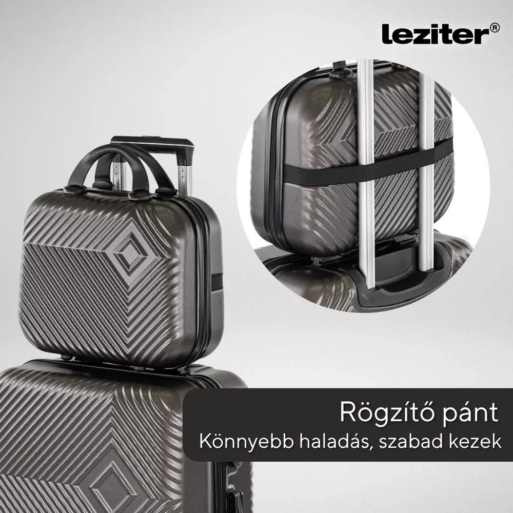 TraveLux Pro VIII set valiză rulantă aur roz