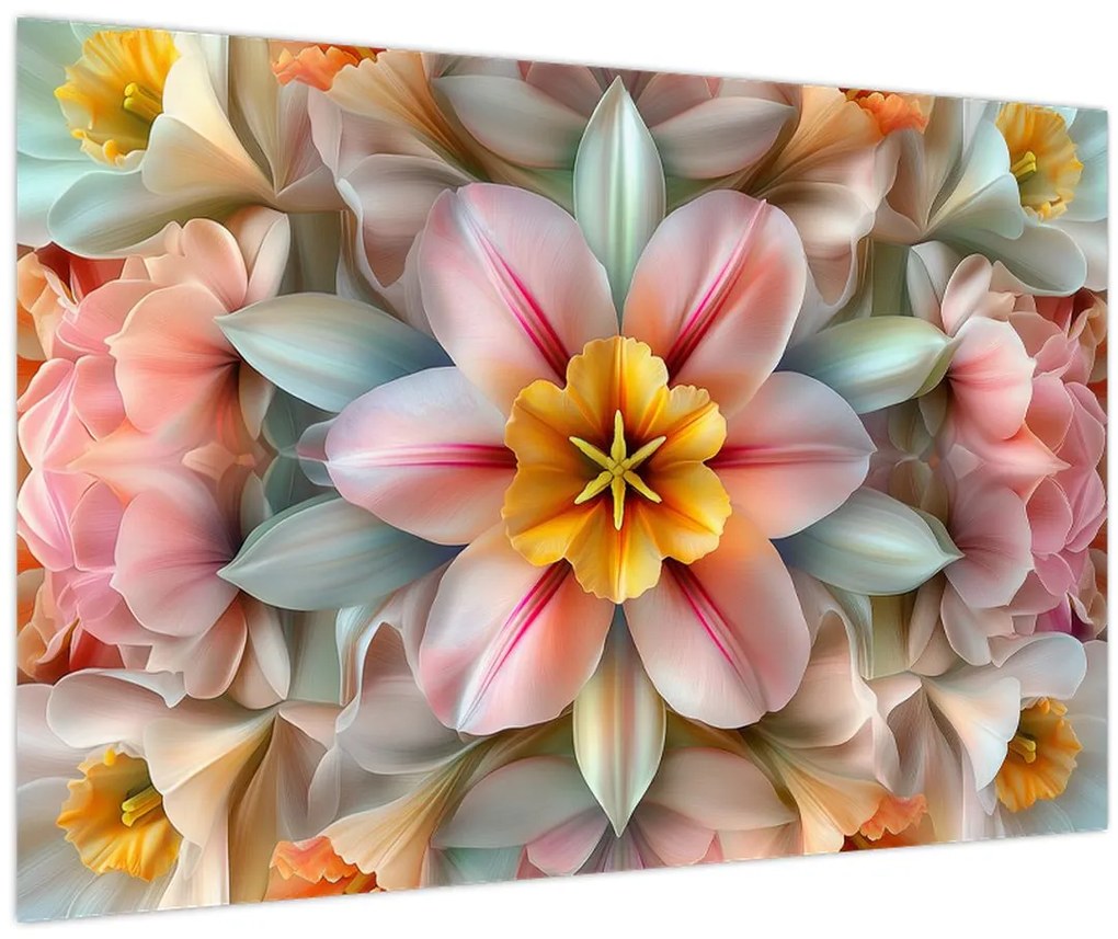 Tablou - Floare caleidoscopică (90x60 cm)