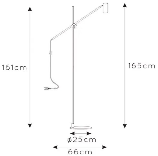 Lampadar PHILINE 1xGU10/5W/230V Lucide 30772/01/30