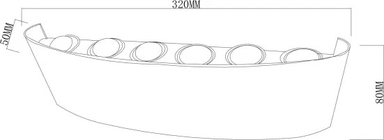 Top Light-LED Aplica de perete pentru exterior RAY LED/10W/230V 3000/4000/6500K IP54 negru
