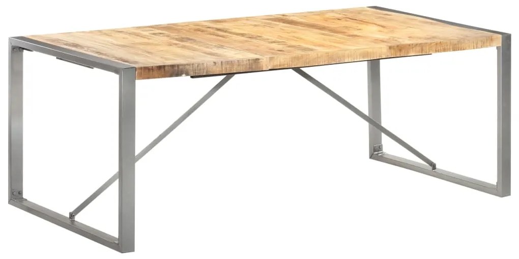vidaXL Masă de bucătărie, 200x100x75 cm, lemn masiv mango nefinisat