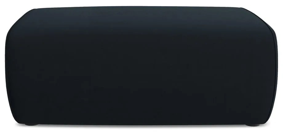 Taburet albastru închis cu tapițerie din catifea Kapua – Makamii