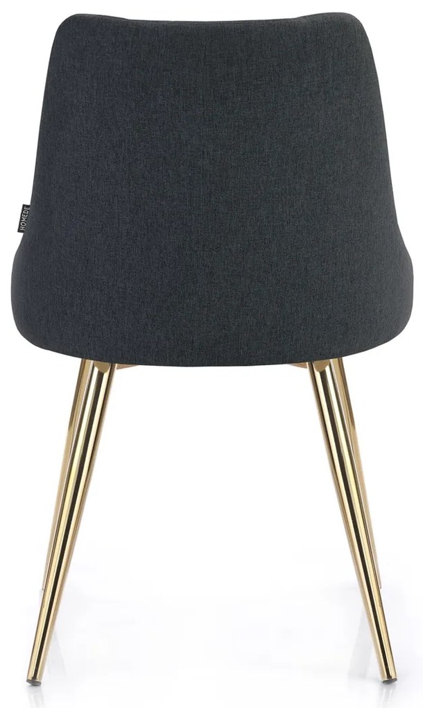 Scaun de sufragerie Culoare gri inchis, BECKERTI