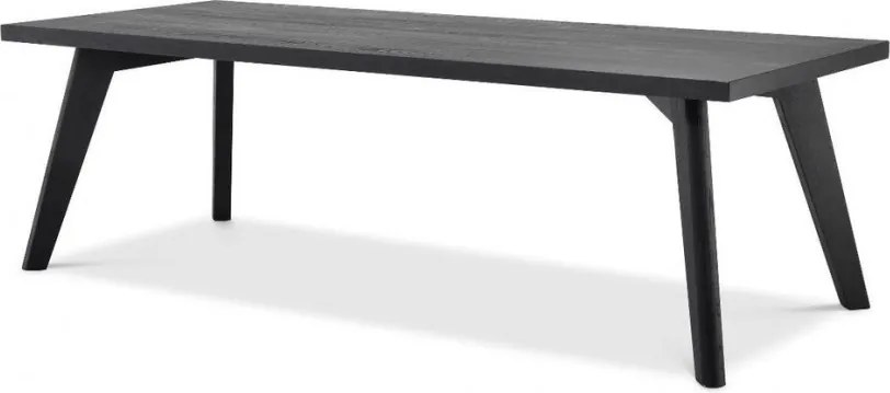 Masa design LUX din lemn de stejar Biot negru, 240x100 114472 HZ