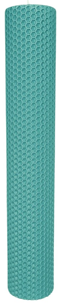 Lumanare naturala fagure din Ceara de Albine colorata Albastru Cenusiu 5,5 cm, 30 cm