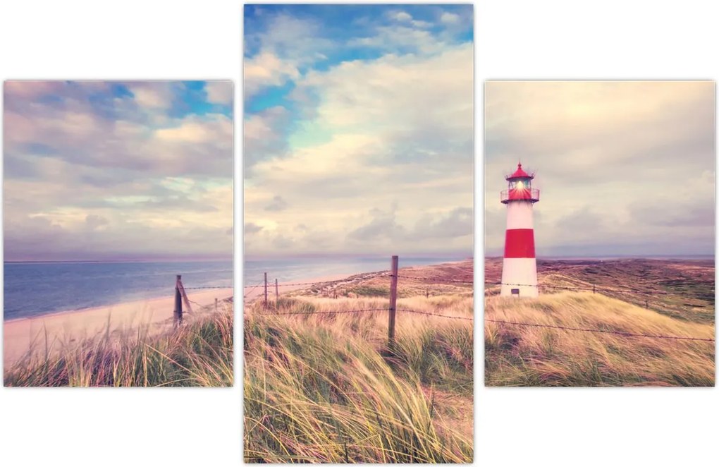 Tablou - Farul roșu (90x60 cm)