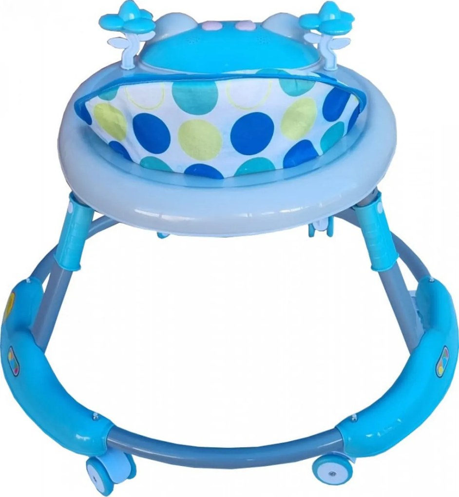 Premergator reglabil in 6 trepte de inaltime NOVOKIDS™ Baby Panda Walker, Cu melodii, Pliabil, Max 20 kg, Roti silentioase, Model Ursulet Panda,