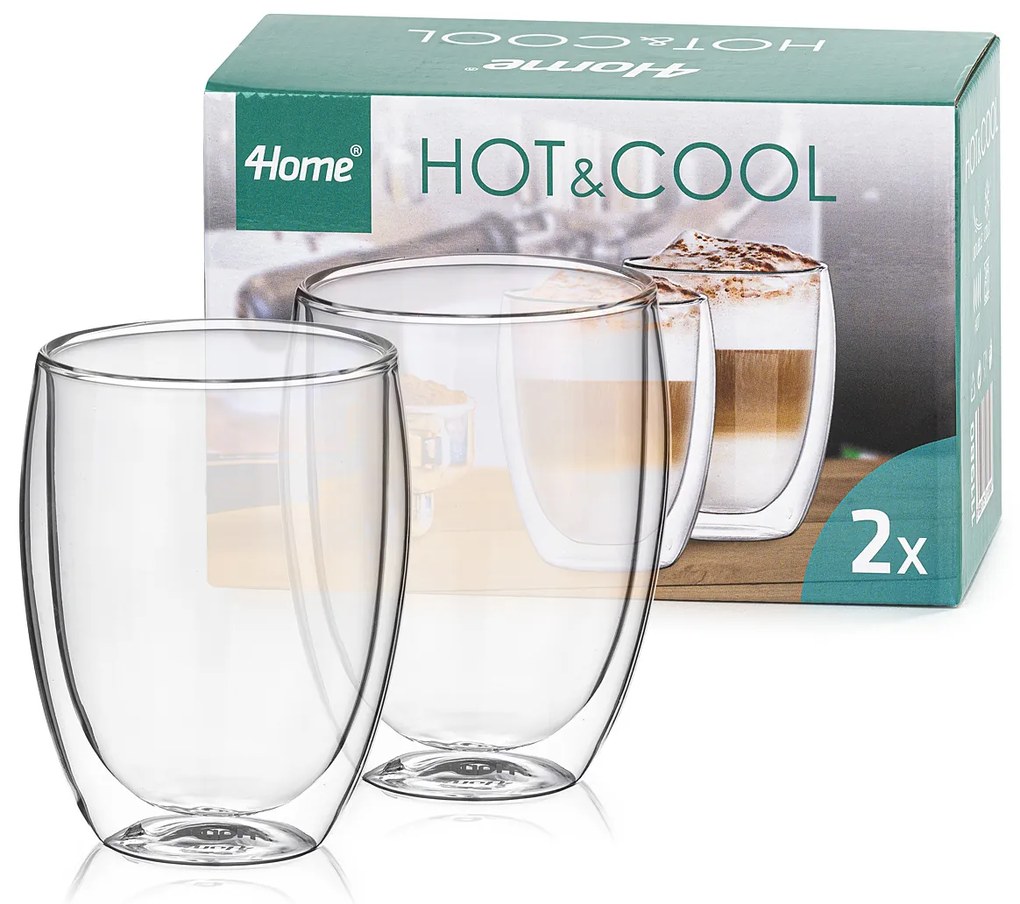 Pahare termo latté 4Home Hot&Cool 350 ml, 2 buc.