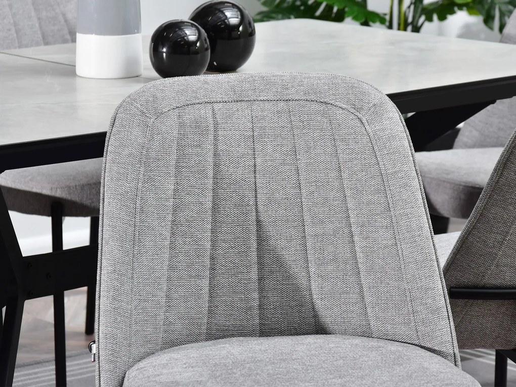 Scaun Ella (gri + negru). Promo -13%. 1111044