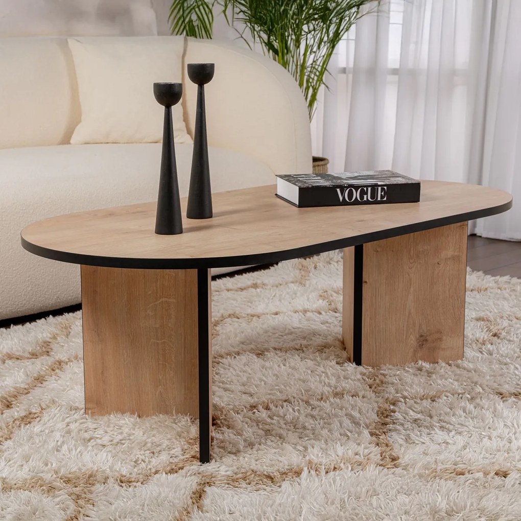 Masă de cafea Sable Sapphire Oak Black