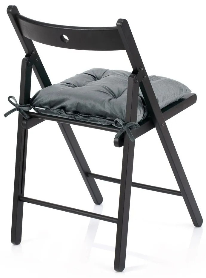 Pernă de scaun din catifea 40x40 cm Aleksa – Restilo