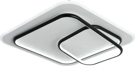 Brilagi - Plafonieră LED dimabilă FLARE LED/81W/230V 50x50 cm alb/negru + telecomandă