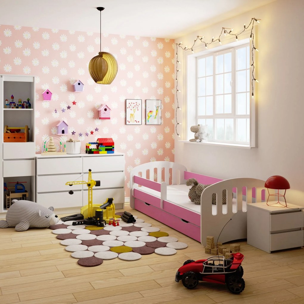 Pat pentru copii Preena (Roz) (cu saltea). Promo -25%. 1070761