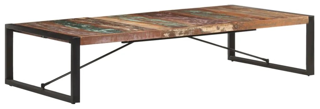 Masuta de cafea, 180 x 90 x 40 cm, lemn masiv reciclat 1, Negru, 180 x 90 x 40 cm, Lemn masiv reciclat