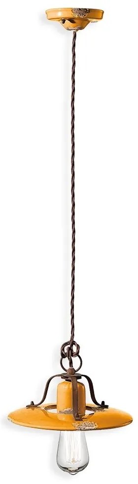 Pendul design retro realizat manual din ceramica COUNTRY, 25cm