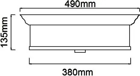 Open Design OR84894 - Plafonieră FAMBURO 4xE14/12W/230V, Ø 38 cm, crom lucios