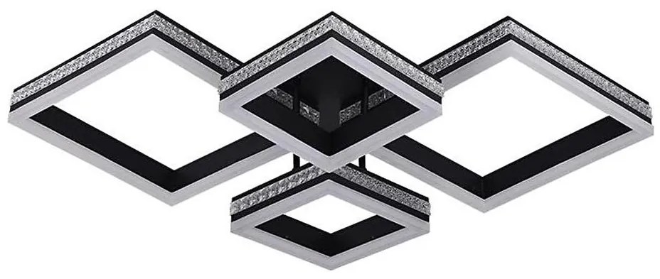 Plafonieră LED aplicată dimabilă 175W, 230V, 3000–6500K, cu telecomandă