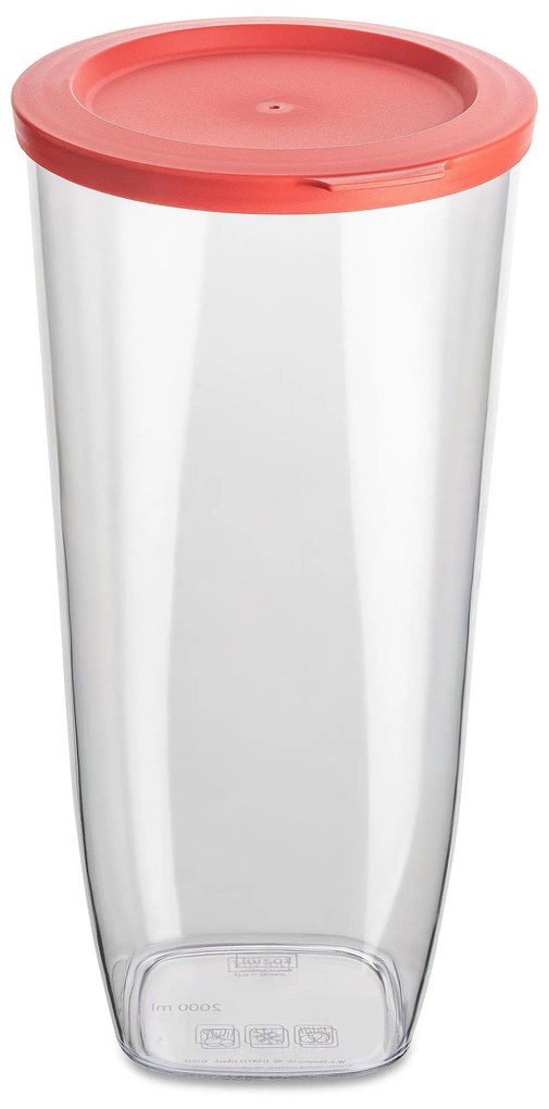 Recipient din plastic CONNECT pentru alimente vrac, ermetic, 2000 ml, KOZIOL