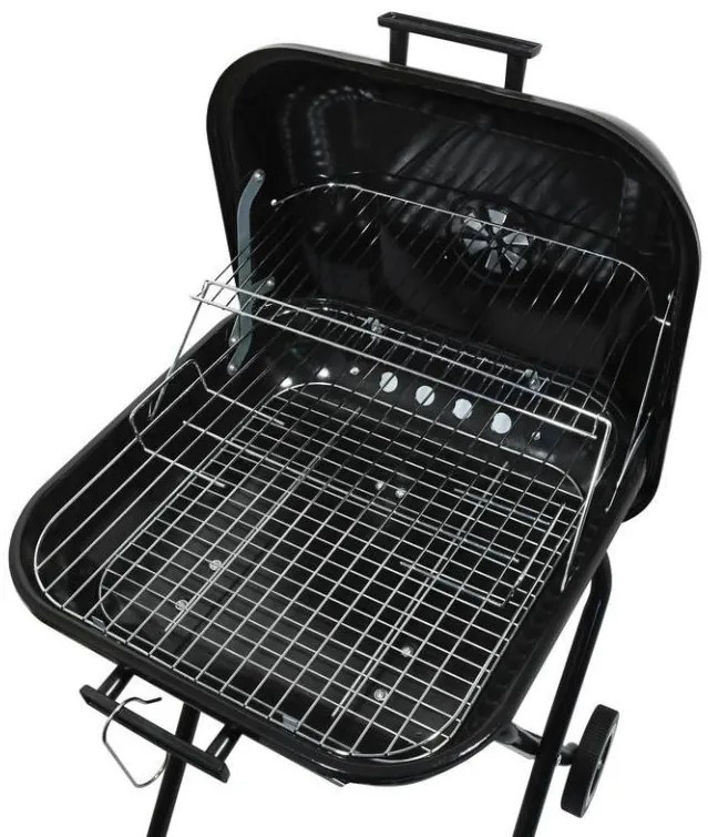 Grătar dreptunghiular cu cărbuni TRAPANI, 46 cm