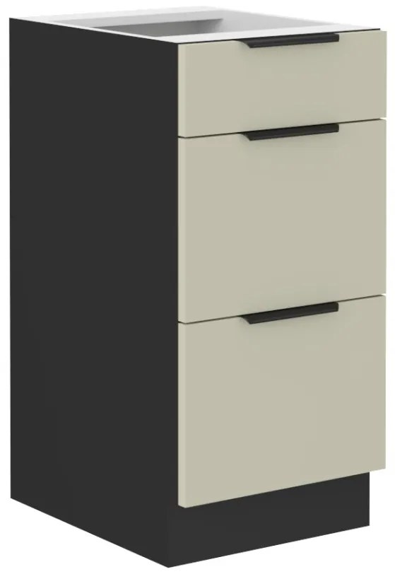Dulap inferior de bucătărie Aaron 40 D 3S BB PREMIUM BOX. 1068402