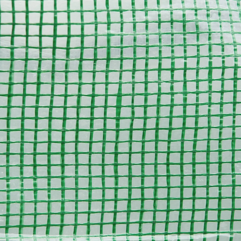 Outsunny Seră Tunel pentru Cultivarea Legumelor și Fructelor, cu Ușă și Ferestre, Copertină PE, Structură Oțel, 150x300x200 cm, Verde | Aosom Romania