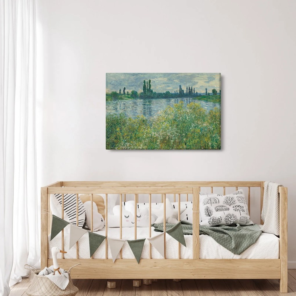 Tablou - Claude Monet, Banks of the Seine, reproducere (90x60 cm)