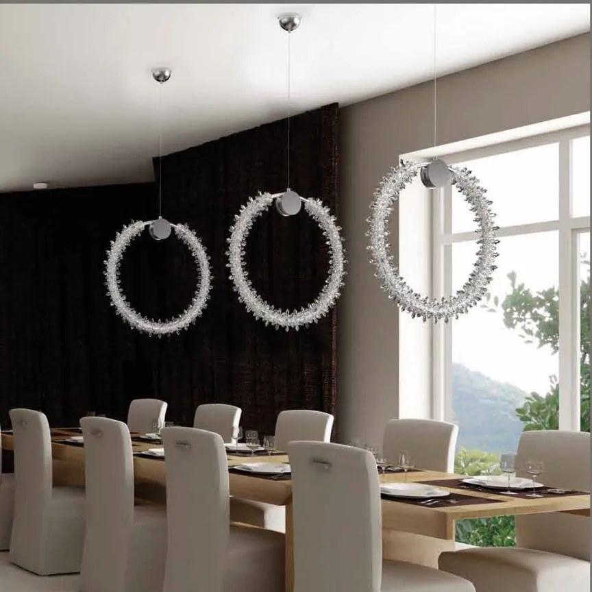 Lustra LED moderna Vision design LUX cristal SPARKLING FROST 55cm