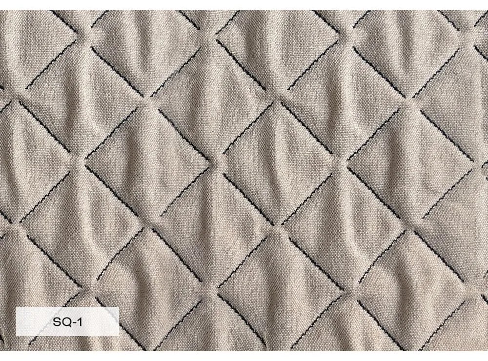 Pat matrimonial bej tapițat și somieră 160x200 cm Sleepy Luna – Miuform