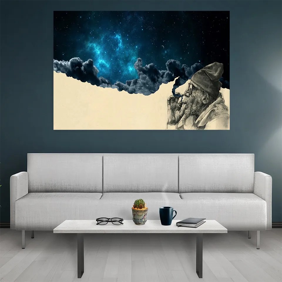 Tablou canvas Blue Smoke Cloud - 60x40 cm 60x40 cm