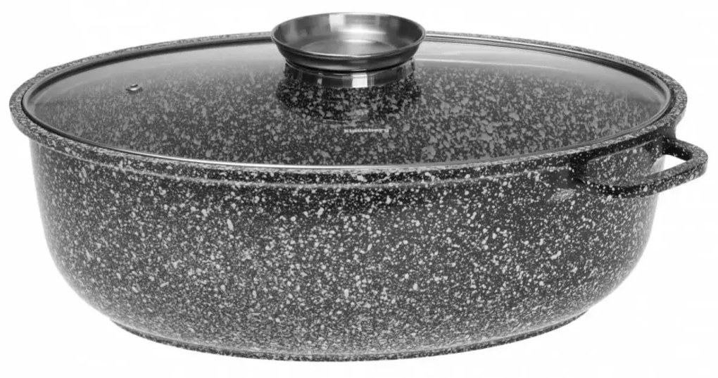 Oala tip roaster cu capac Klausberg KB7366, compatibila cu plita cu inductie