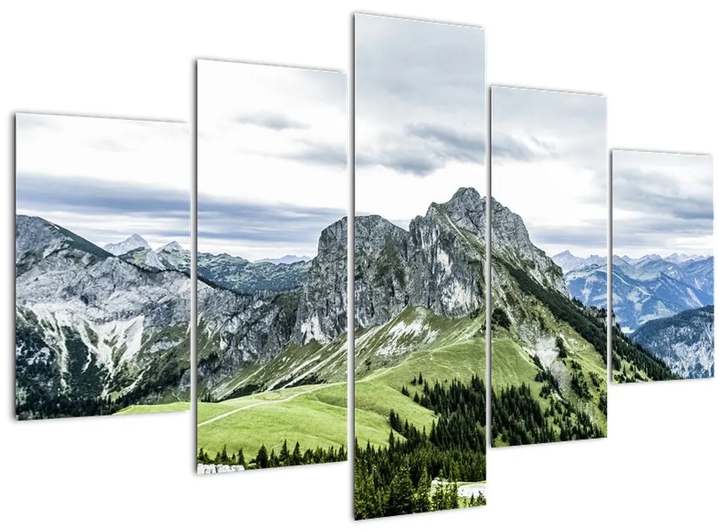 Tablou - Crestele munților (150x105 cm)