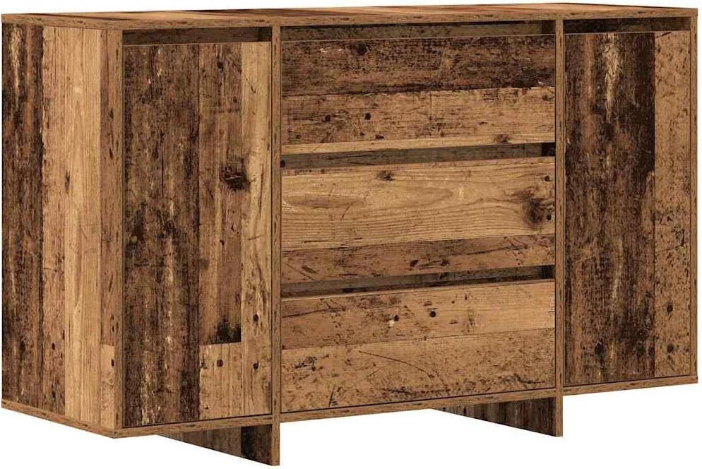 vidaXL Bufet cu sertar Lemn vechi 120 x 41 x 75 cm Lemn compozit