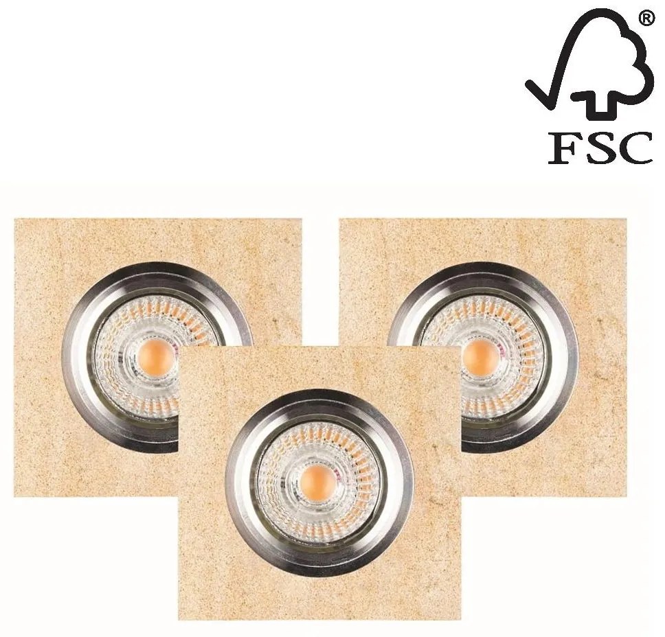 SET 3x corp de iluminat încastrat LED Spot-Light 2515339 VITAR 1xGU10/5W/230V gresie