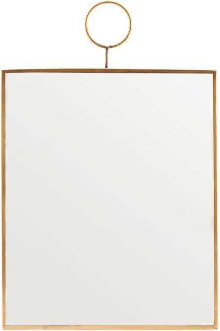 Oglinda dreptunghiulara cu rama din alama 25x30 cm House Doctor