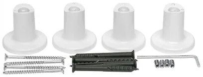 Radiator portprosop electric SILOUETTE 187W/230V 101,1 cm IP44 alb dreapta rotund