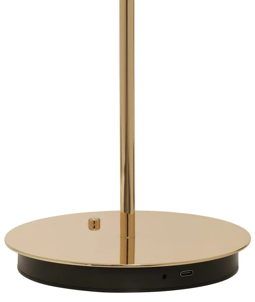 Veioză aurie LED cu intensitate reglabilă cu abajur din metal (înălțime 31 cm) Asteria Move – UMAGE