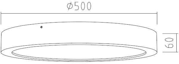 Plafonieră LED RONDO LED/48W/230V d. 50 cm stejar APLED