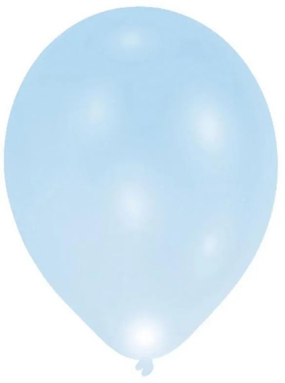 Colorat Blue Balon LED luminos, set de 5 bucăți 11 inch (27,5 cm)