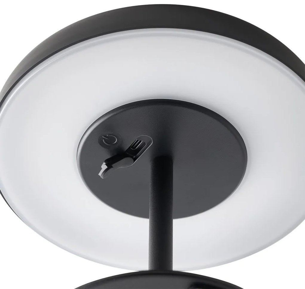 Lampa portabila solara, 3-step Moodmaker, protectie IP44, Elmer negru