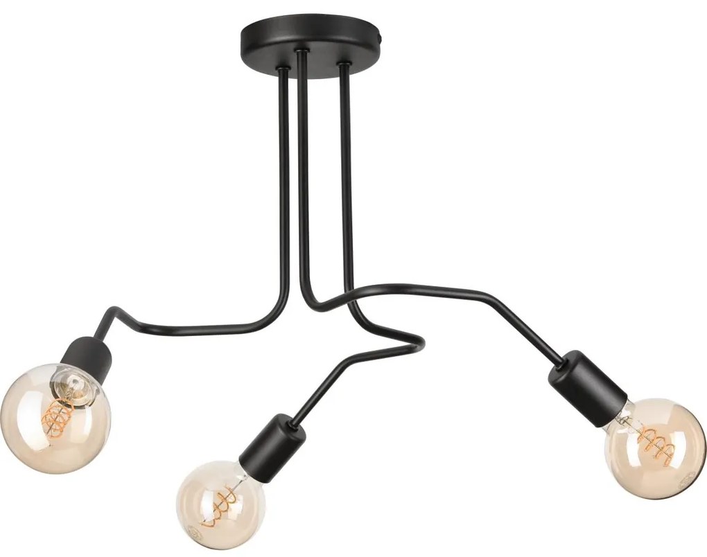 Lustră aplicată MATYLDA 3xE27/60W/230V negru