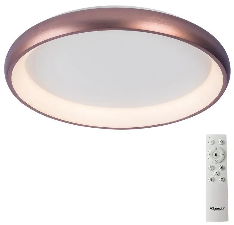 Azzardo AZ5071-Plafonieră LED dimabilă ANTONIO LED/50W/230V maro + + telecomandă